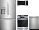 Frigidaire Gallery® 4 Piece Smudge-Proof® Stainless Steel Gas Kitchen Package-0