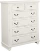 Vaughan-Basset Timber Creek Distressed White Mansion Bedroom Collection-4