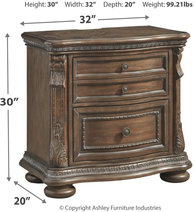 Signature Design by Ashley® Charmond Brown Nightstand-1