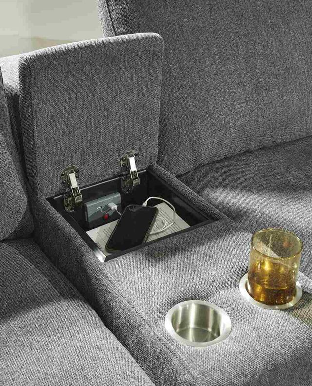Signature Design by Ashley® Hartsdale 3-Piece Granite Power Reclining Sectional with Console-1
