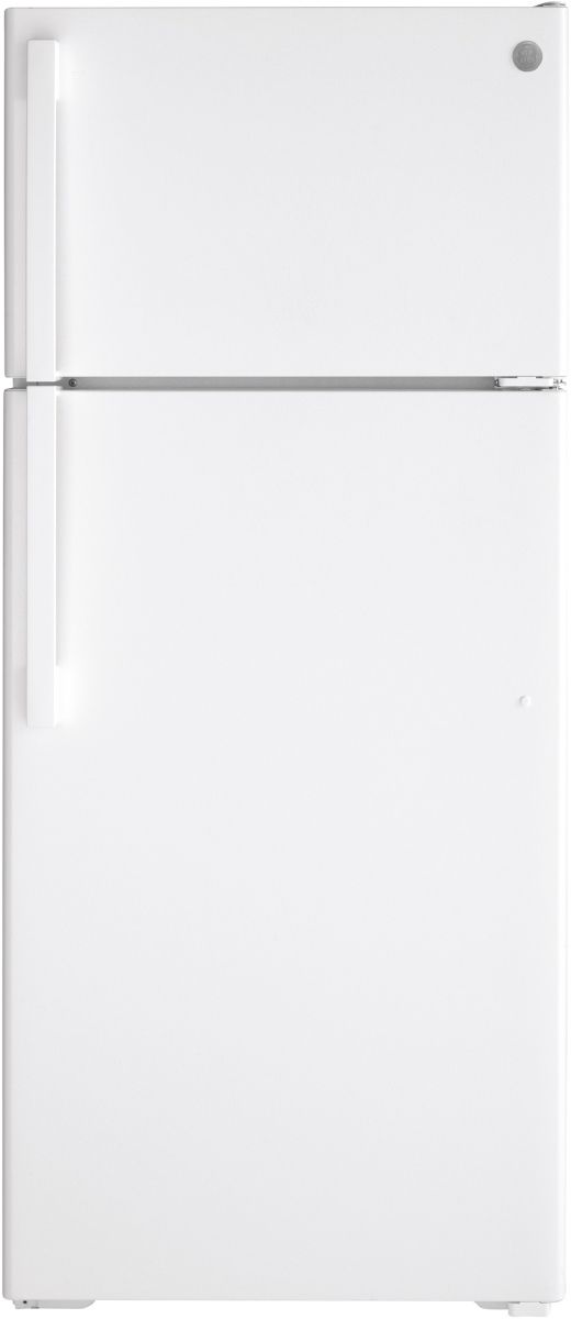 GE® 28" 17.5 Cu. Ft. White Top Freezer Refrigerator-0