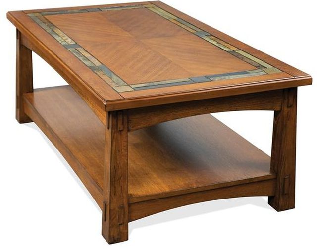 Riverside Furniture Craftsman Home Brown Coffee Table-1
