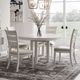 Liberty Furniture Backroads 5-Piece Parchment/Weathered White Pedestal Dining Set-1