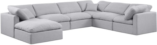 Meridian Furniture Indulge 7-Piece Gray Modular Sectional-0