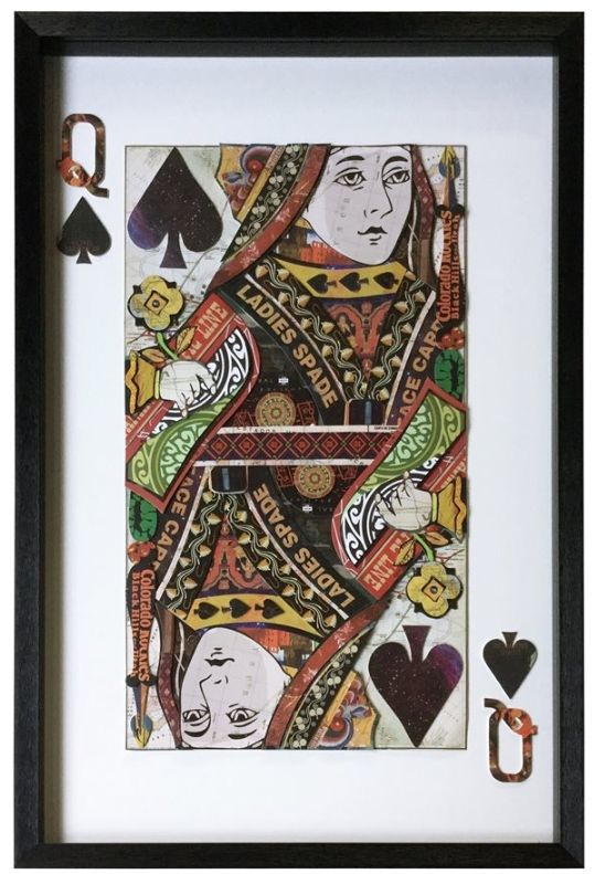 YHD Queen of Spades Wall Art-0