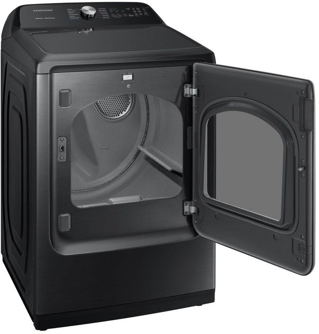 Samsung 7.4 Cu. Ft. Fingerprint Resistant Black Stainless Steel Front Load Gas Dryer-1