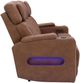 Signature Design by Ashley® Clean-Slate Caramel Power Reclining Sofa with Adjustable Headrest-3