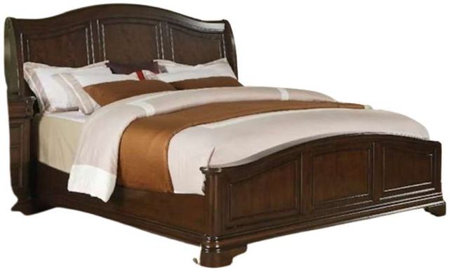 Elements International Cameron 4-Piece Cherry King Panel Bedroom Set-1