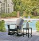 Signature Design by Ashley® Sundown Treasure Black Outdoor Rocking Chair-4