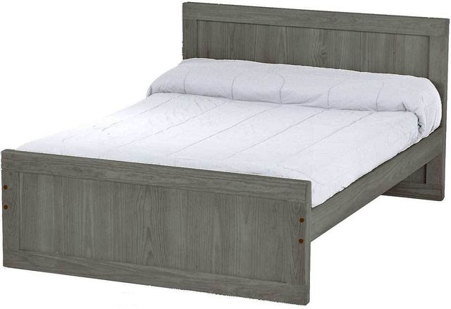 Crate Designs™ Furniture Graphite Finish Full Youth Panel Bed-0