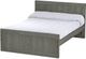 Crate Designs™ Furniture Graphite Finish Full Youth Panel Bed-0