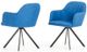 VIG Furniture Modrest Synergy Black/Blue Mid-Century Dining Arm Chair-1