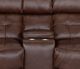 Franklin™ Corwin Dakota Brown Leather Dual Seat Power Reclining Loveseat-1