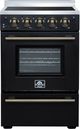 FORNO® Loiano Alta Qualita 24" Black Freestanding Electric Range-0