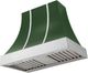 AGA Cascade 36" Cornwall Green Wall Mounted Range Hood  with Polished Chrome Trim-0