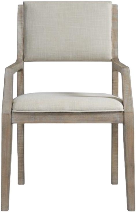 Riverside Furniture Intrigue 2-Piece Gray/Hazelwood/White Upholstered Dining Arm Chair Set-1