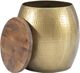 Powell® Dreyfus Gold Drum Side Table-4
