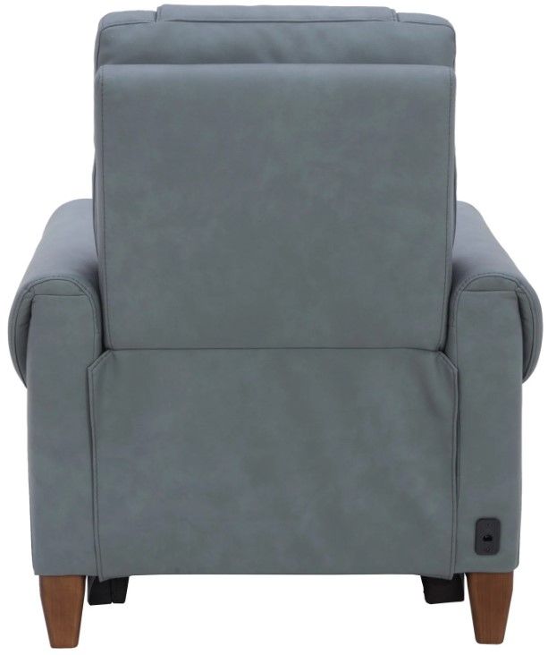 Parker House® Conrad Blue Dusk Power High Leg Recliner with Headrest-4