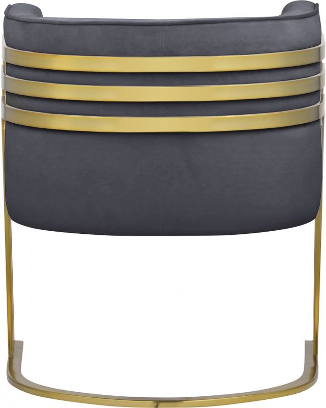 Meridian Furniture Rays Grey Velvet Accent Chair-1