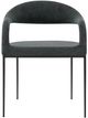 Armen Living Morgan 2-Piece Black Dining Chair Set-3