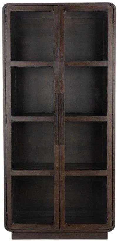 Classic Home Rogers Dark Brown Tall Cabinet-2