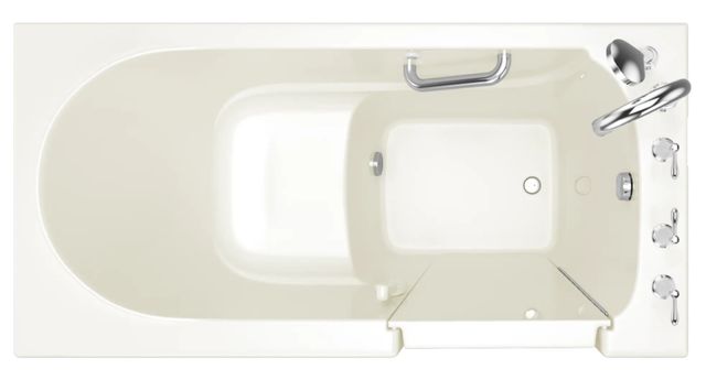 American Standard Gelcoat Value Series Linen 30" x 60" Soaking Walk-In Bathtub - Right-Hand Door and Drain-1