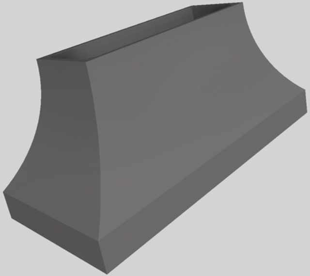 Vent-A-Hood® Designer Series 66" Gunsmoke Island Range Hood-2