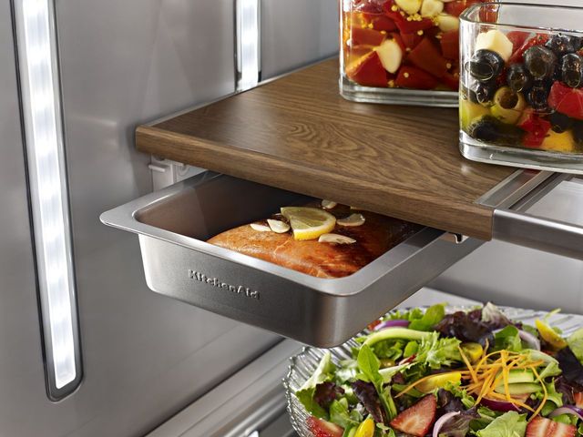 KitchenAid® 36 in. 23.8 Cu. Ft. Stainless Steel with PrintShield™ Finish Counter Depth French Door Refrigerator-7