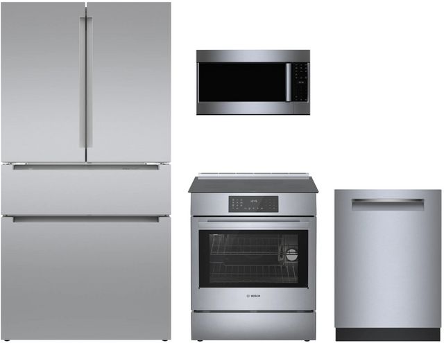 Bosch 4 Piece Stainless Steel Kitchen Package