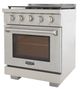 Kucht Professional KFX Series 30" Stainless Steel Pro Style Propane Gas Range with True Simmer Burners-2