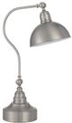 Cal® Lighting & Accessories Industrial Brushed Steel Desk Lamp-0