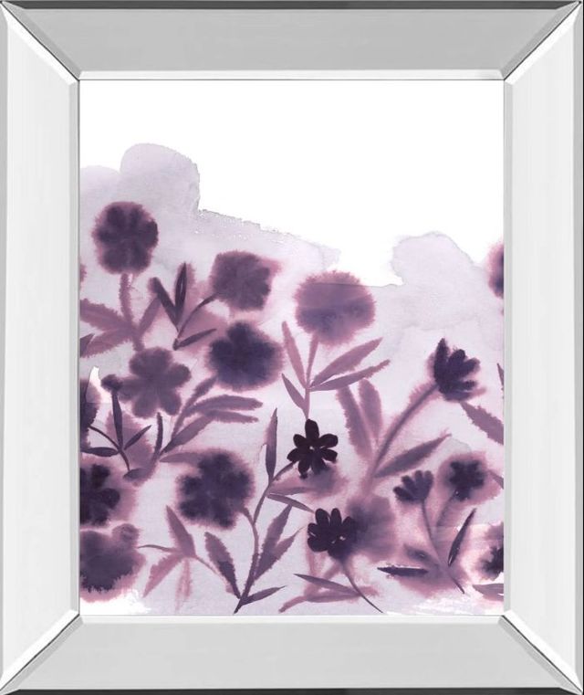 Classy Art Ultra Violets I by Grace Popp Mirror Framed Wall Art-0