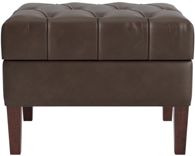 Bassett® Furniture Customizable Dover Leather Medium Rectangle Ottoman-1