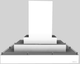 Vent-A-Hood® 42" White Contemporary Island Range Hood-0