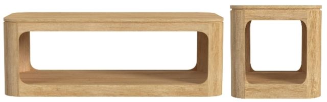 Elements International Rosalie 2-Piece Natural Occasional Table Set-0