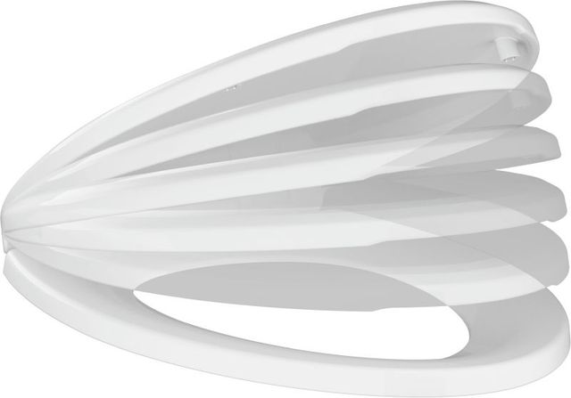 DELTA Sanborne® White Elongated Slow-Close Toilet Seat-1