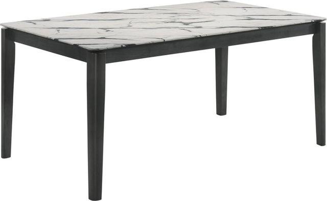 Coaster® Stevie Dining Table with Faux Marble Top-0