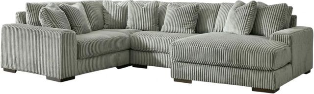 Signature Design by Ashley® Lindyn 4-Piece Fog Right-Arm Facing Sectional and Chaise-0