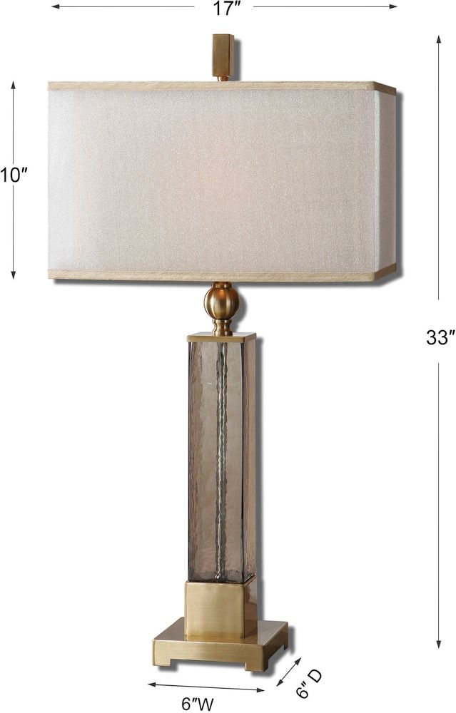 Uttermost® Caecilia Light Amber Table Lamp-2