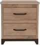 International Furniture Direct Natural Parota Brown Nightstand-3