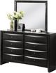 Titus Furniture Felicia Antique Black Dresser/Mirror-0