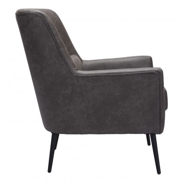 Zuo® Modern Ontario Vintage Black Accent Chair-1