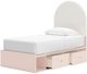 Signature Design by Ashley® Wistenpine Blush Twin Upholstered Panel Bed with 2-Drawer Storage-4