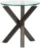 Magnussen Home® Jax Carbon Shadow Round End Table-0