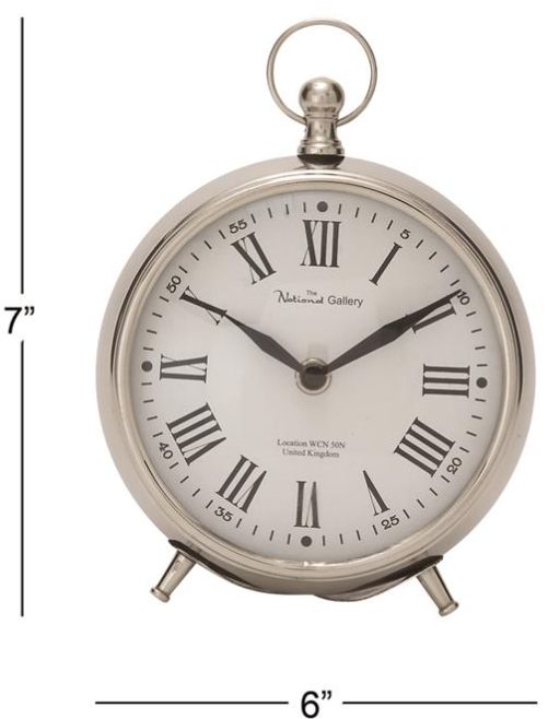 Deco Marche Silver Ring Decorative Clock-2