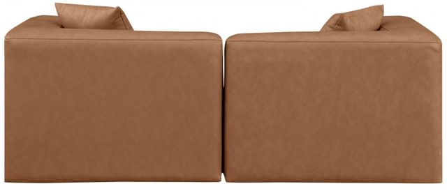 Meridian Furniture Cube 2-Piece Brown Vegan Leather Modular Sofa-3