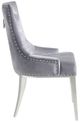 VIG Furniture Modrest Dumas 2-Piece Gray/Stainless Steel Dining Chair Set-2