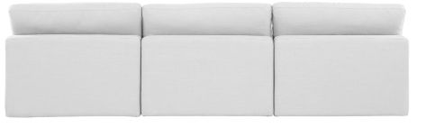 Meridian Furniture Comfy White Sofa -1