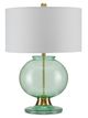 Currey & Company Jocasta Clear Emerald/Brass Table Lamp-1