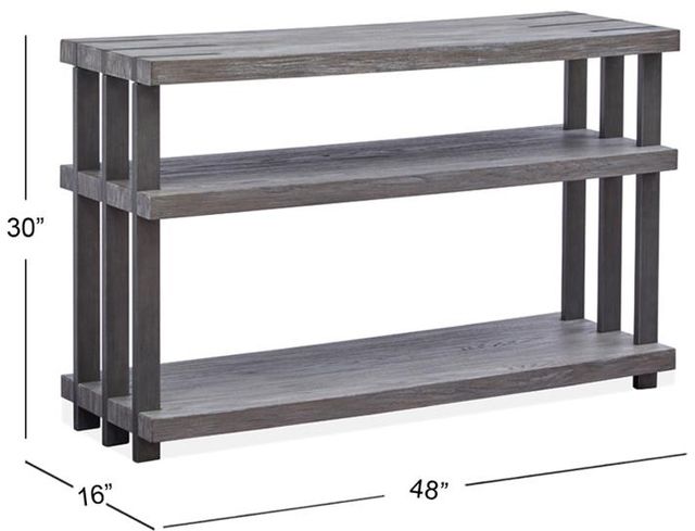 Magnussen Home® Eldridge Weathered Gravel Sofa Table-2